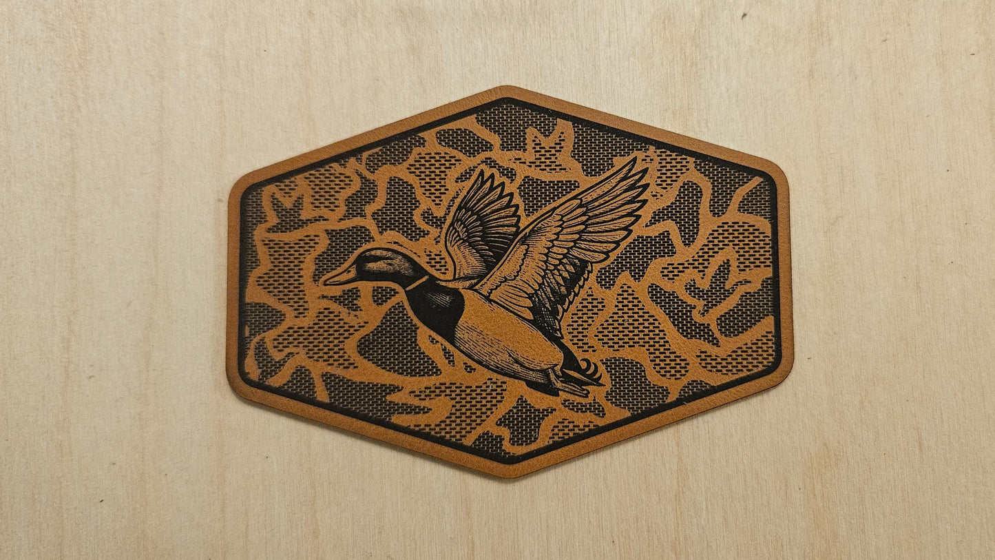 Camo Duck Hunting SVG - Laser Engraving File for Hat Patches