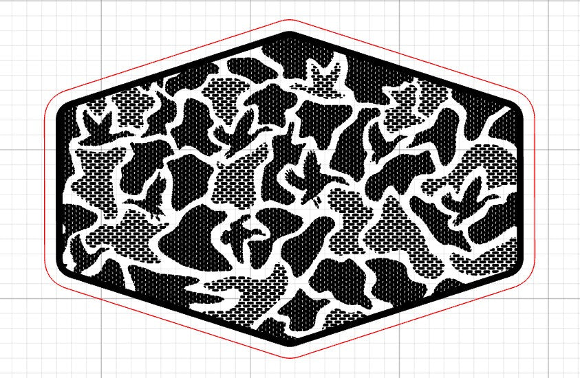 Duck Camo SVG - Standard and Linen