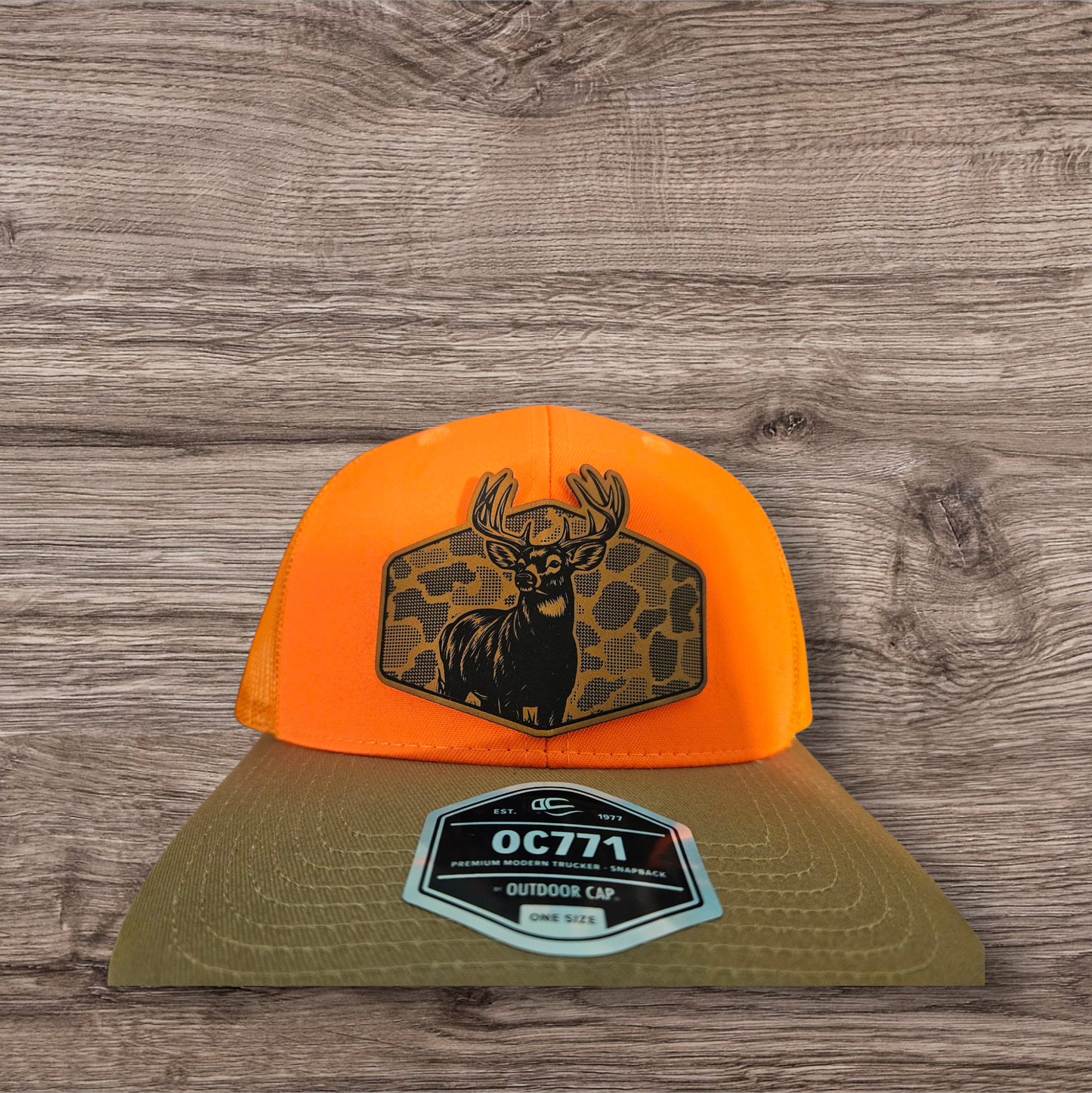 Deer Hunter SVG - Laser Engraving File for Hat Patches