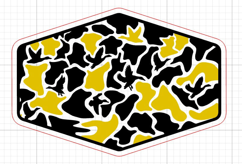 Duck Camo SVG - Standard and Linen